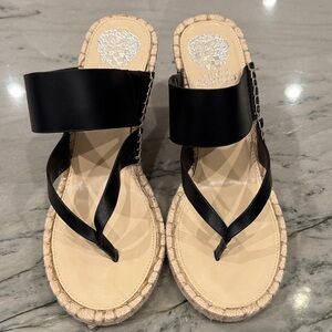 Vince Camuto Black Espadrille Sandals - 9.5